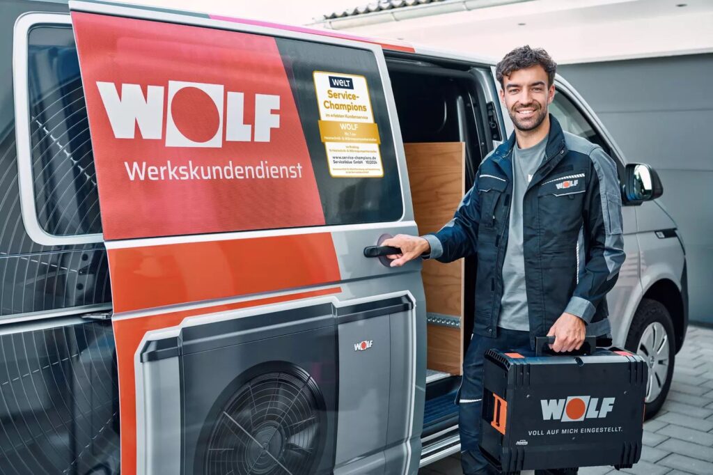 Wolf unterhält ein flächendeckendes Netzwerk von Service-Mitarbeitern und Fachpartnern.  Bild: Wolf