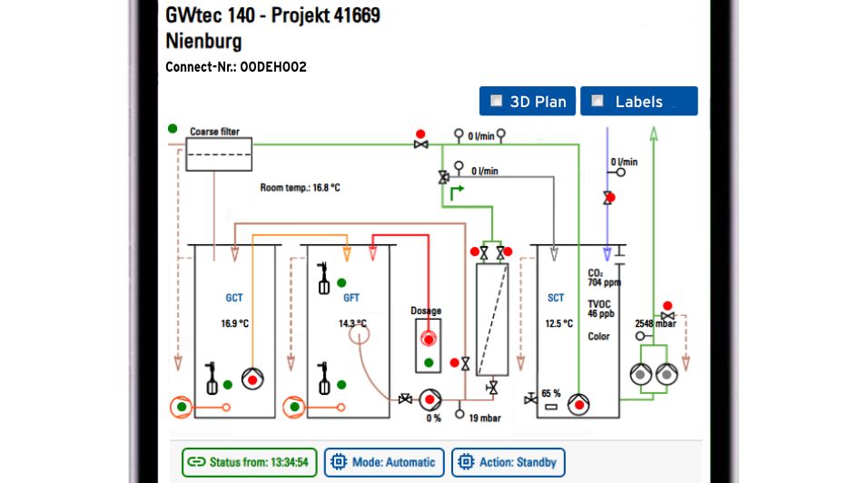Auch eine Photovoltaik-Anlage sowie die Fernüberwachung per DehoustConnect-App können optional in das System integriert werden. Bild: Dehoust