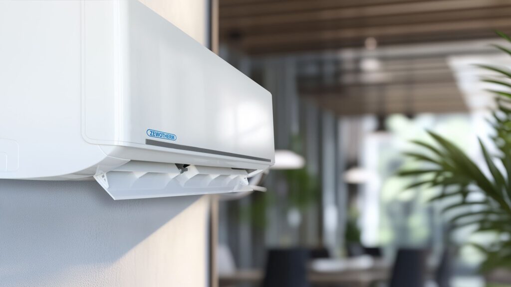 Die Zewo-Cool-Klimageräte können sich dezent im Innenraum einfügen. Bild: Zewotherm
