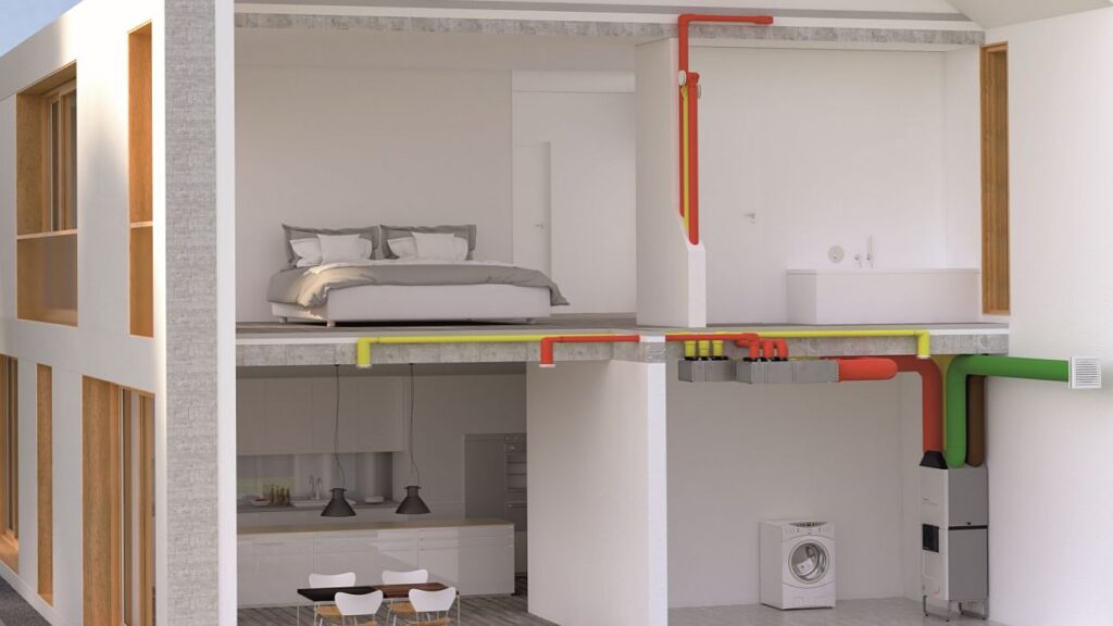 Indem ComfoClime Cool die Zuluft erwärmt, kann das Kühlmodul auch die Heizung entlasten. Bild: Zehnder Group Deutschland 