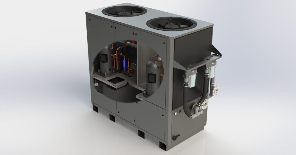 Geräte der modularen Baureihe Ecotec.chiller Xtend verfügen laut Hersteller über eine hohe Leistungsdichte und lassen sich flexibel erweitern. Bild: Technotrans