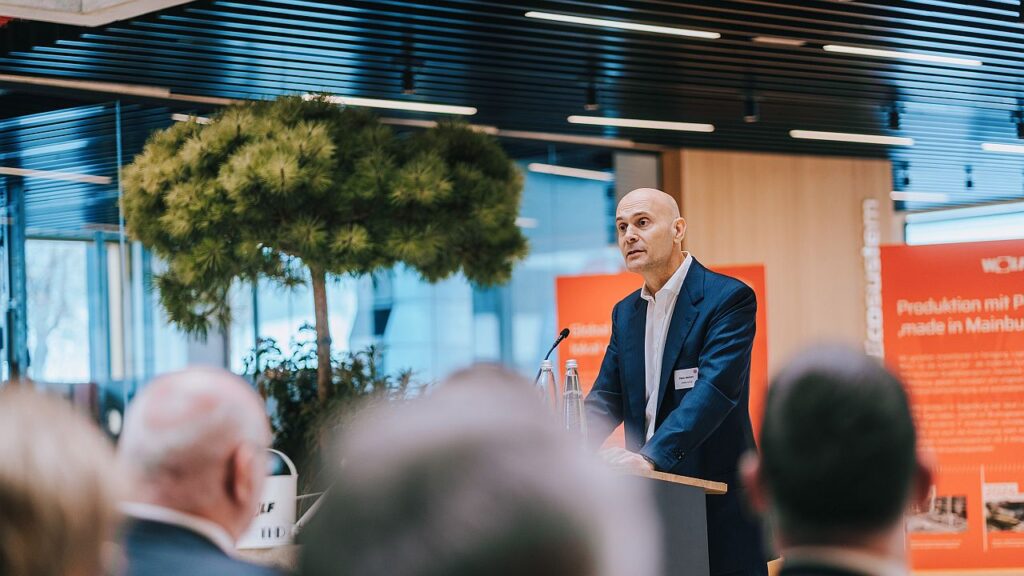 In seiner Festrede unterstrich Paolo Merloni, Executive Chairman der Ariston Group, die zentrale Bedeutung des deutschen Markts für die Unternehmensgruppe. Bild: Wolf